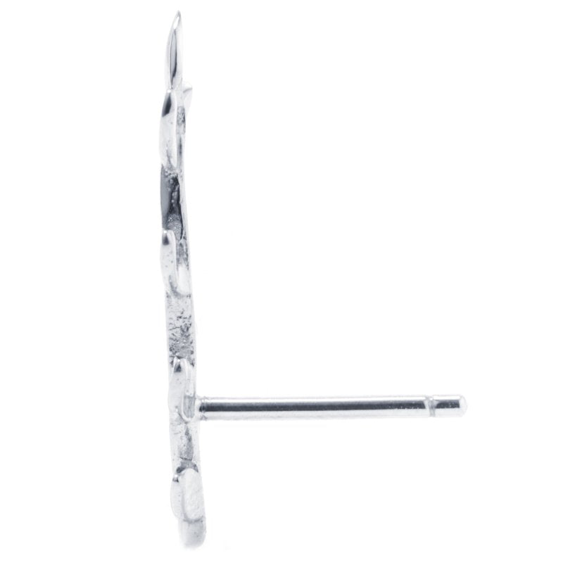 Sterling Silver Leaf Ear Climber Earrings for Women & Teens - Modern Jewelry