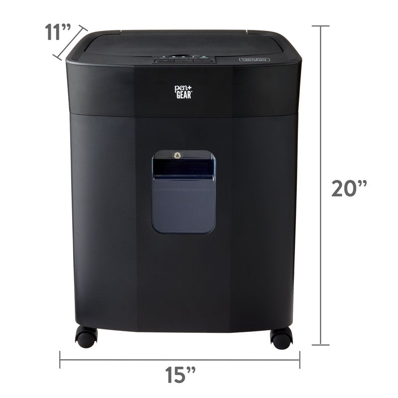Auto Feed Micro Cut Paper Shredder with 6 Gallon Pull-Out Bin - Security Level P-4