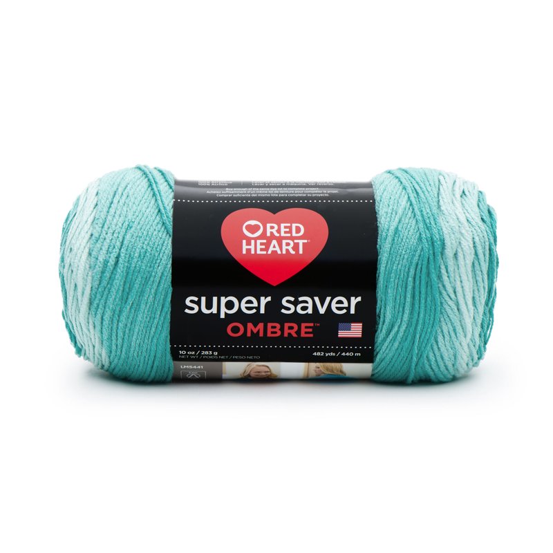 Ombre Acrylic Yarn - Medium Weight, Gradient Colors, 4 Pack