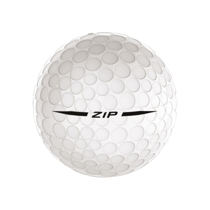 Zip Golf Balls 24 Pack - White, Zero Compression Core & Unique Dimple Pattern