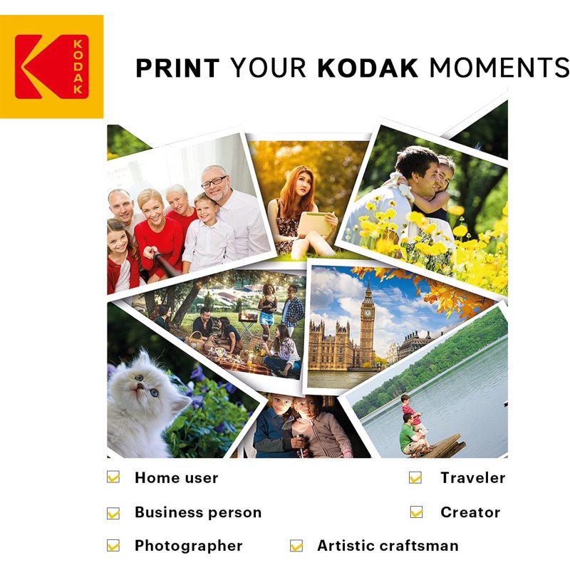 Gloss Photo Paper 4x6 Inch 100 Sheets Vivid Color Inkjet Print Paper