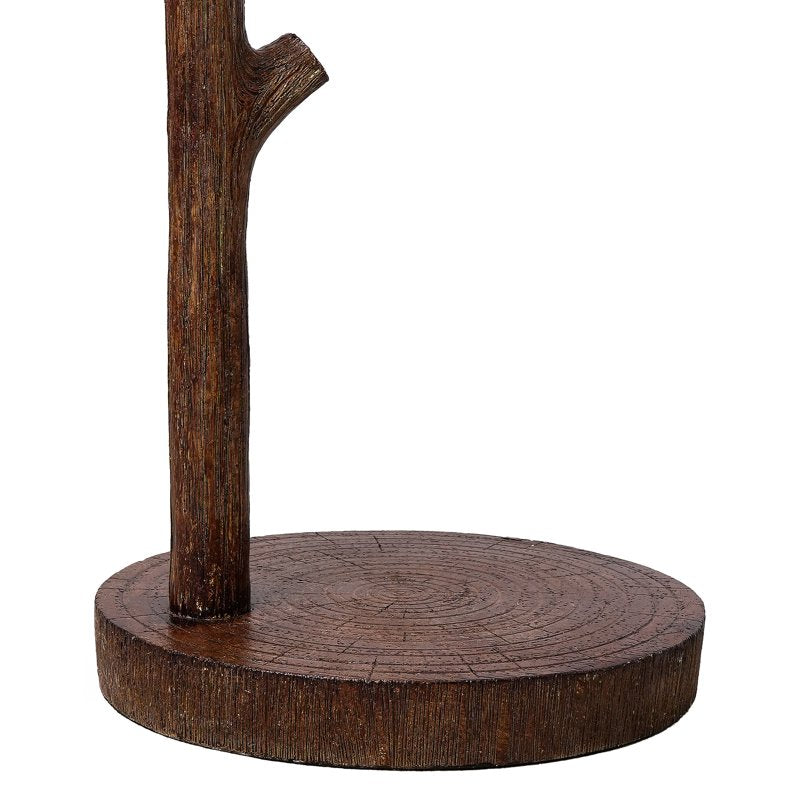 Vintage Floor Lamp with Remote Dimmable Bulb for Living Room & Bedroom - Tree Trunk Design
