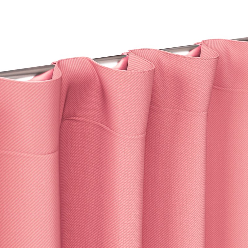 Kids Blackout Curtain Panel Set - Pink, 95 Inch Length, Room Darkening