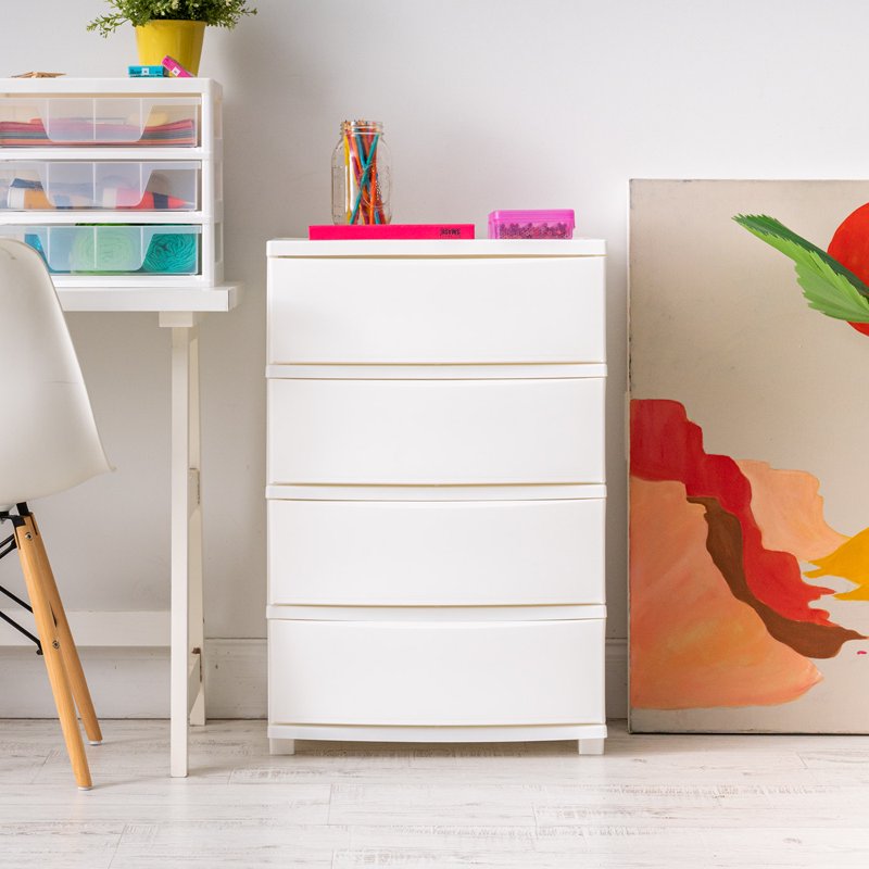 Wide Drawer Storage Organizer Unit for Bedroom Closet Living Room Nursery