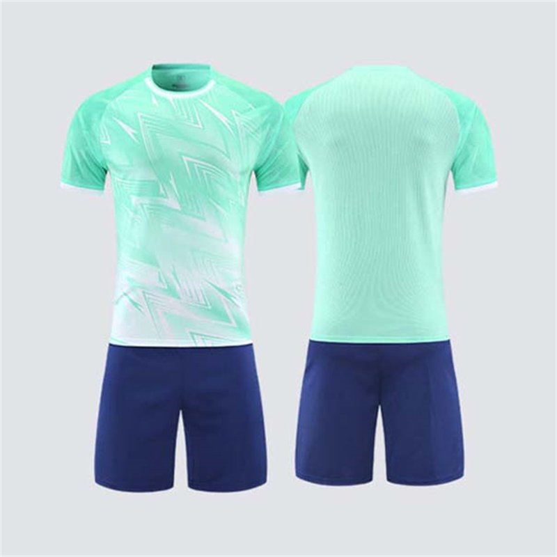 Kids Soccer Jerseys Set - Breathable Athletic Uniforms for 5-15 Years, Green-A