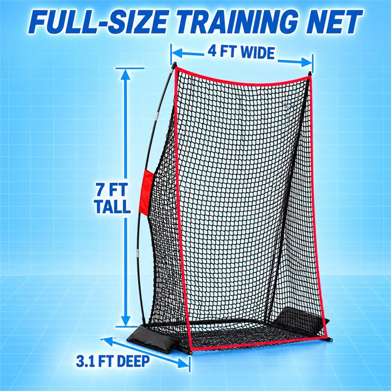 Football Kicking Net 4x7 ft Practice Training Equipment with Stable Frame