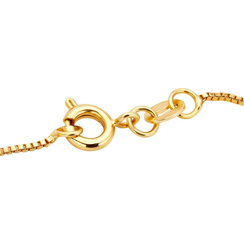 Diamond Accent Horse Pendant Necklace - 14K Gold-Tone Brass, 18 Inch Chain