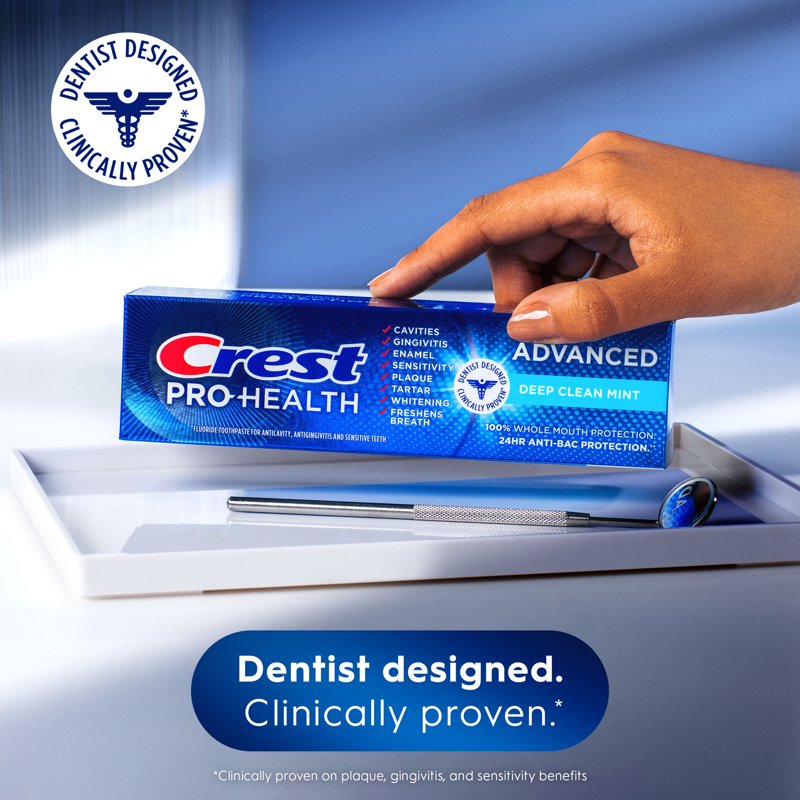 Crest Pro-Health Advanced Deep Clean Mint Toothpaste - 2 Pack, 5.1 oz Each