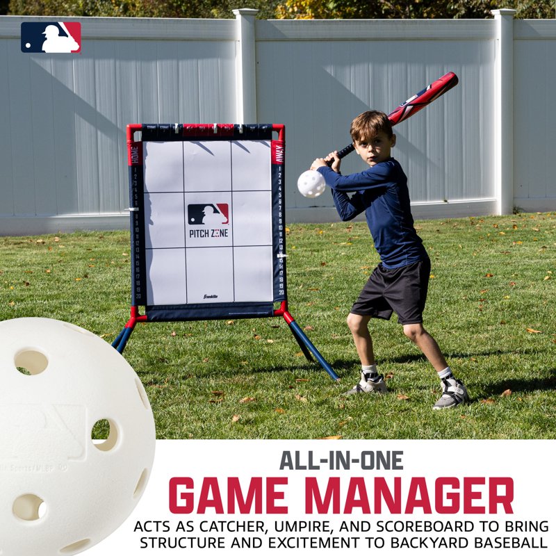 Backyard Baseball Pitching Target with Audible Strike Feedback & Scoring Markers