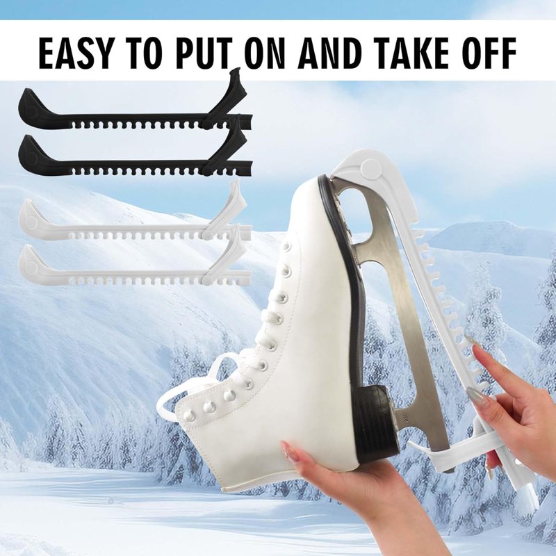 Ice Skate Blade Guards 2 Pack - Adjustable Durable Protectors for Hockey & Figure Skates