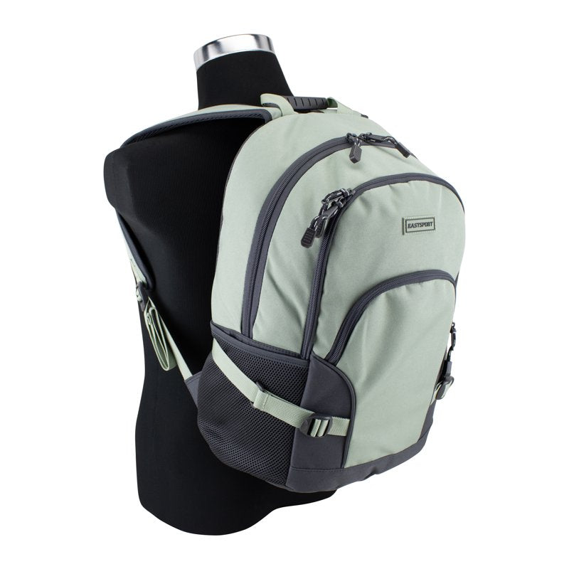 Unisex 18.5-Inch Athleisure Backpack with Laptop Sleeve & Water Bottle Pockets