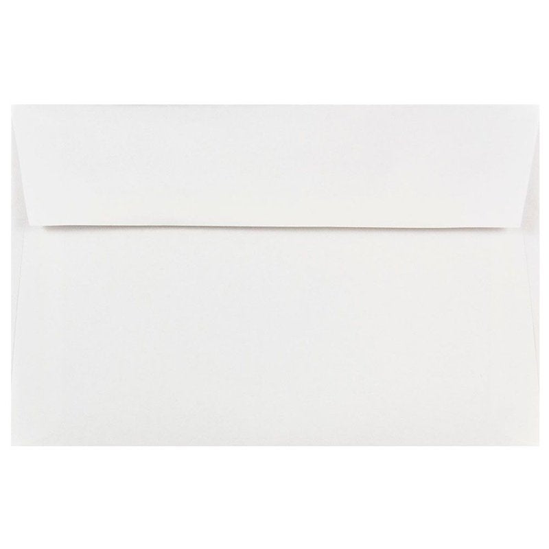 A9 Invitation Envelopes - White 5 3/4 x 8 3/4 Inches, Pack of 25