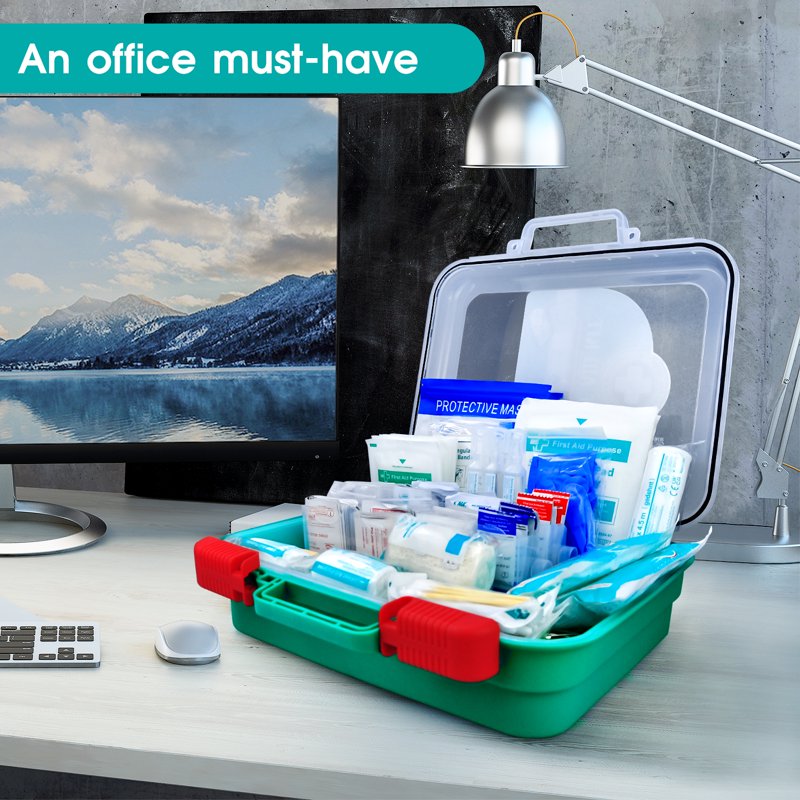 420-Piece First Aid Kit Hard Case Emergency Medical Supplies for Home Travel Camping