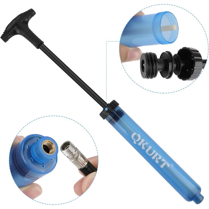 Ball Pump Set with Needles & Nozzles for Sports Balls & Inflatables - Portable & Durable
