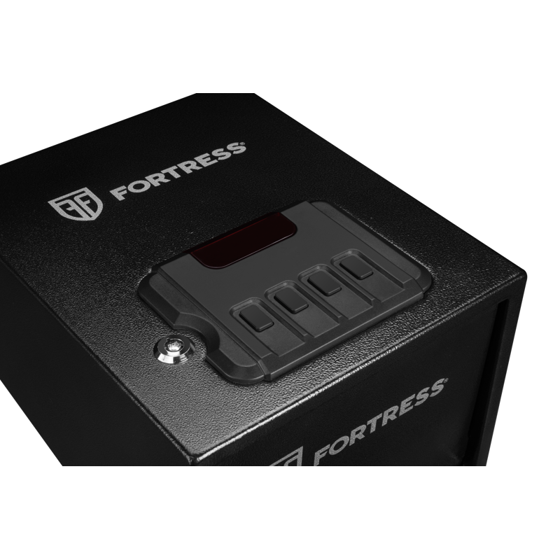 Fortress Quick Access Handgun Safe with Electronic Lock & Backup Key, Black P2EA