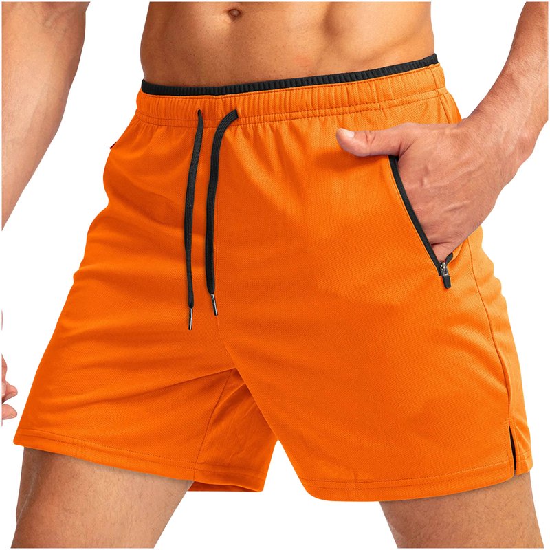 Men's Moisture-Wicking Athletic Shorts - Lightweight Summer Workout Pants