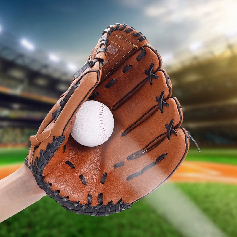 Youth Baseball Softball Glove 9.5 Inch Right Hand Throw Artificial Leather