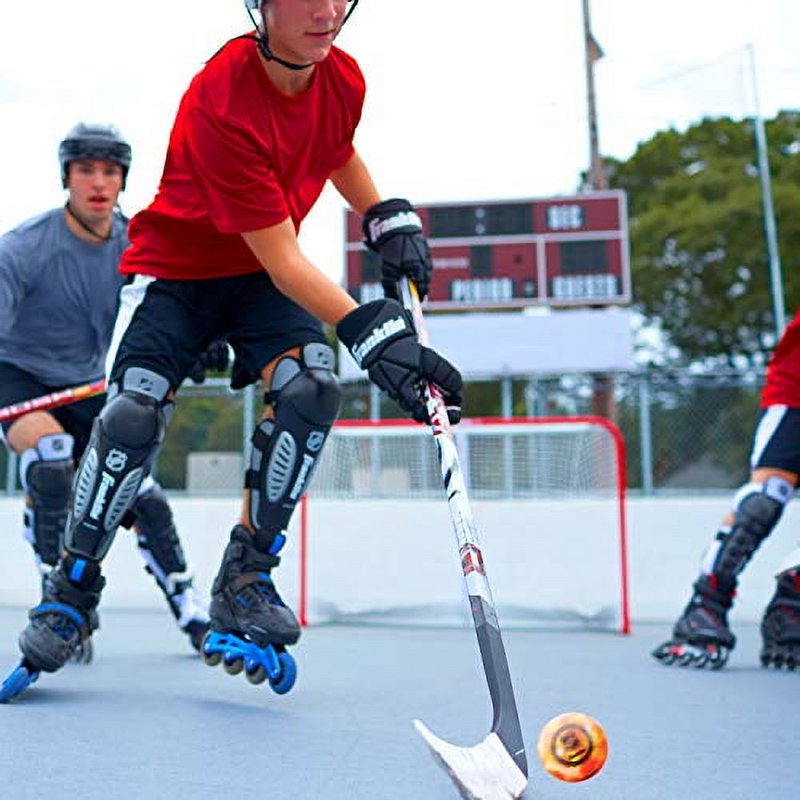 Street Hockey Balls - Low-Bounce PVC Multi-Color 3-Pack for Outdoor Play