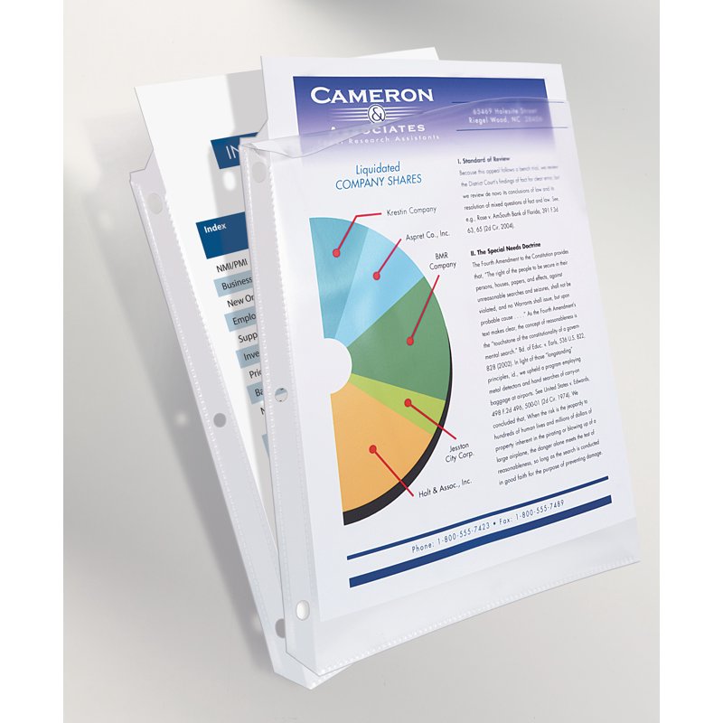 Heavyweight Clear Sheet Protectors for 3 Ring Binders, Pack of 200