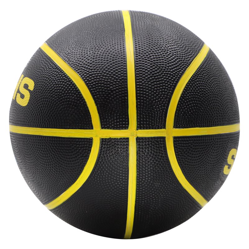 Official Size 29.5 Inch Basketball - Performance Rubber, Black & Yellow