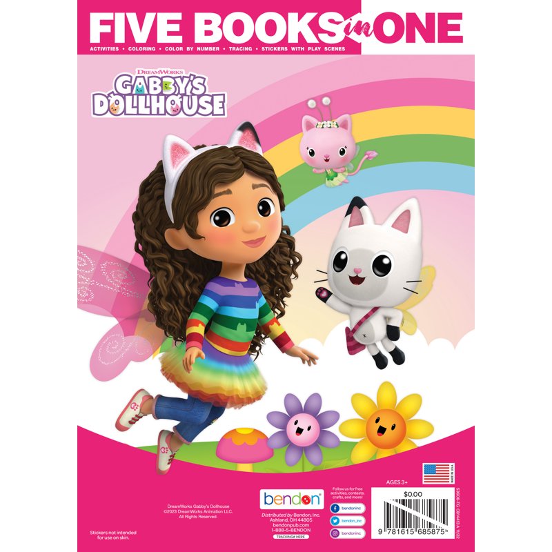 Gabby's Dollhouse Coloring & Activity Book - 144 Pages for Kids Ages 3+