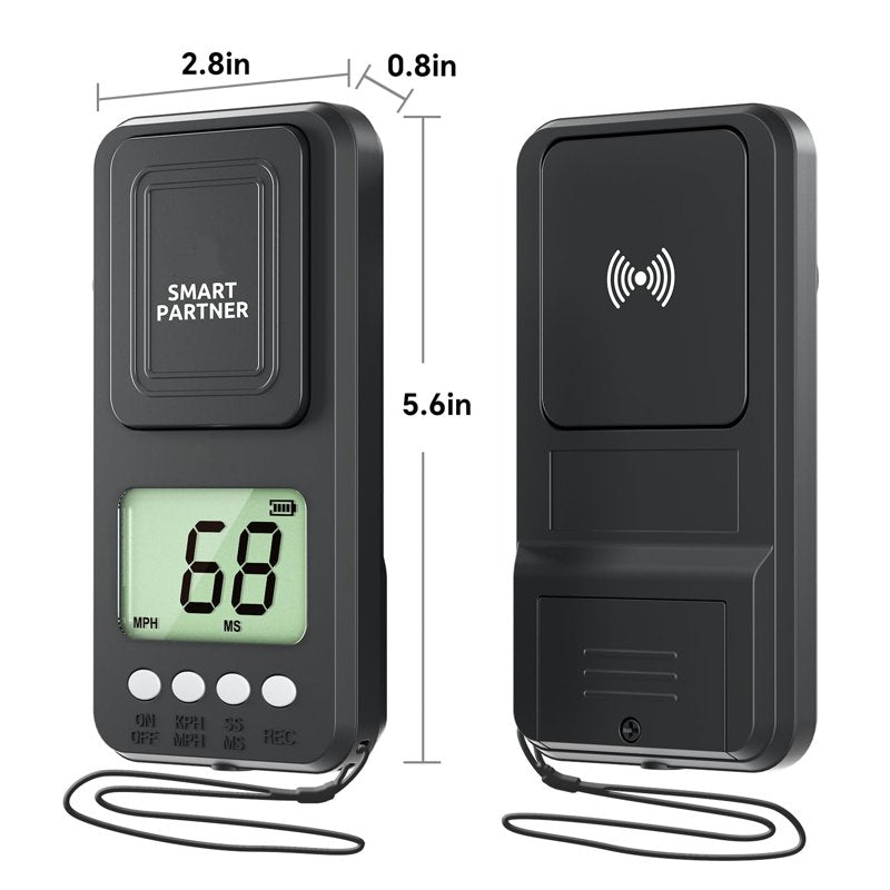 Baseball Radar Gun Handheld Speed Tracker with LCD Display for Training