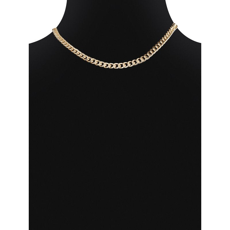 Women's Fashion Chain Necklace Set - 3 Piece Two-Tone Mixed Metal