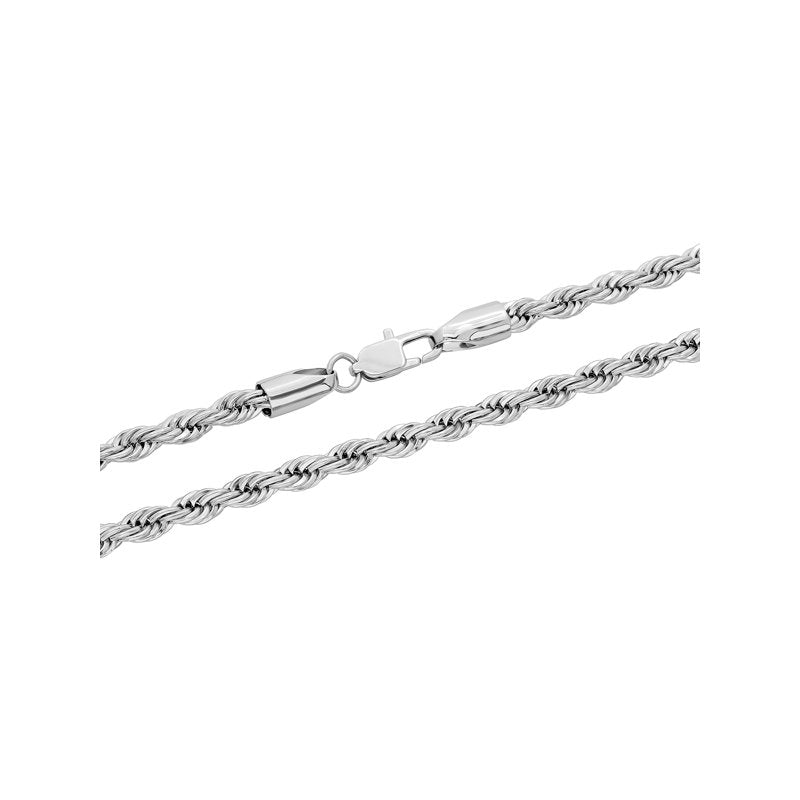 Men's Stainless Steel Rope Chain Necklace 18-24 Inch Jewelry for Men