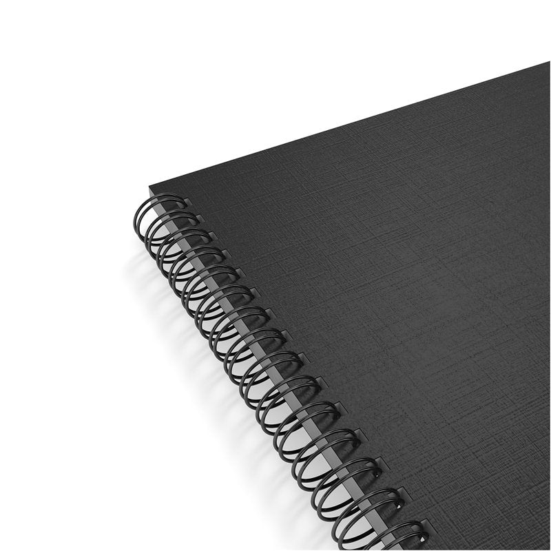 Medium Soft Cover Ruled Notebook - Black, 6.5 x 9.5 Inches, 80 Sheets