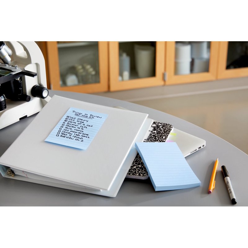 Post-it Greener Notes 4x6 Inch Lined Sticky Notes Sweet Sprinkles Collection - 5 Pads