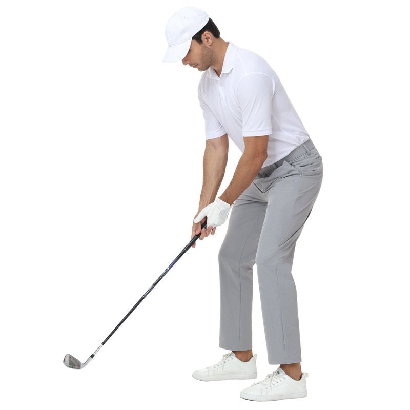 Men's Golf Pants Stretch Work Dress Pants Lightweight Quick Dry Casual Trousers