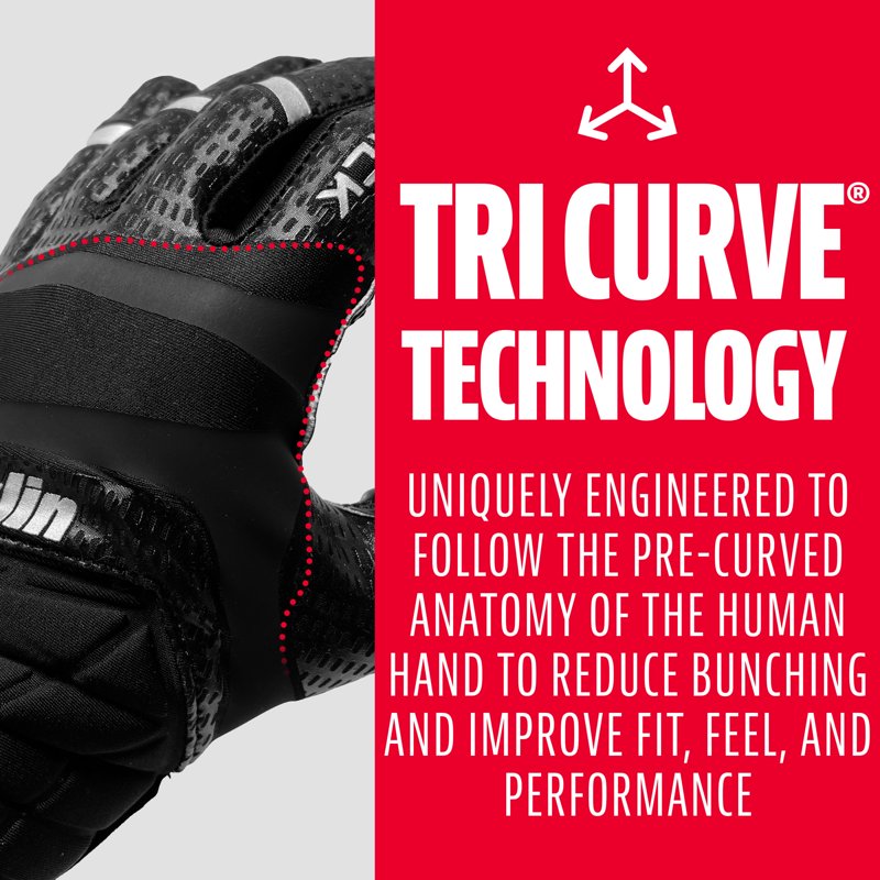 Adult Football Receiver Gloves with Hi-Tack Grip and Breathable Design