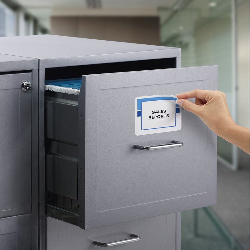 Removable ID Labels 3-1/3 x 4 Inches, Smudge-Free, 150 Labels for Office & Personal Use