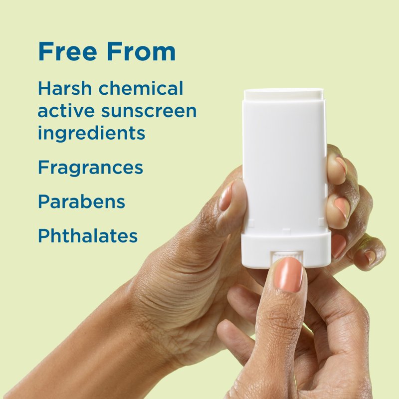 Kids Mineral SPF 50 Sunscreen Stick with Zinc Oxide - Water-Resistant, Travel-Friendly