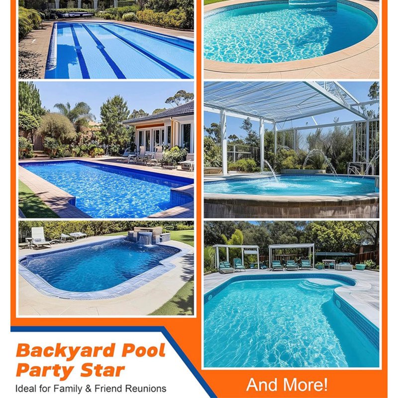 Portable Pool Volleyball Net Set Water Volleyball Game Kit for Outdoor & Family Fun