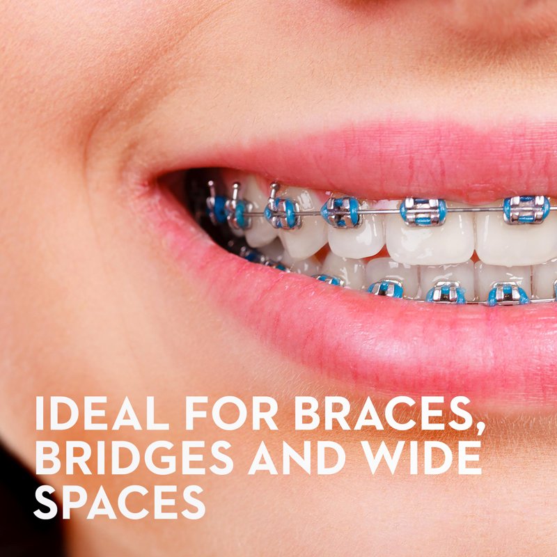 Dental Floss Refills for Bridges & Braces - Mint Flavor, 100 Pre-Cut Strands
