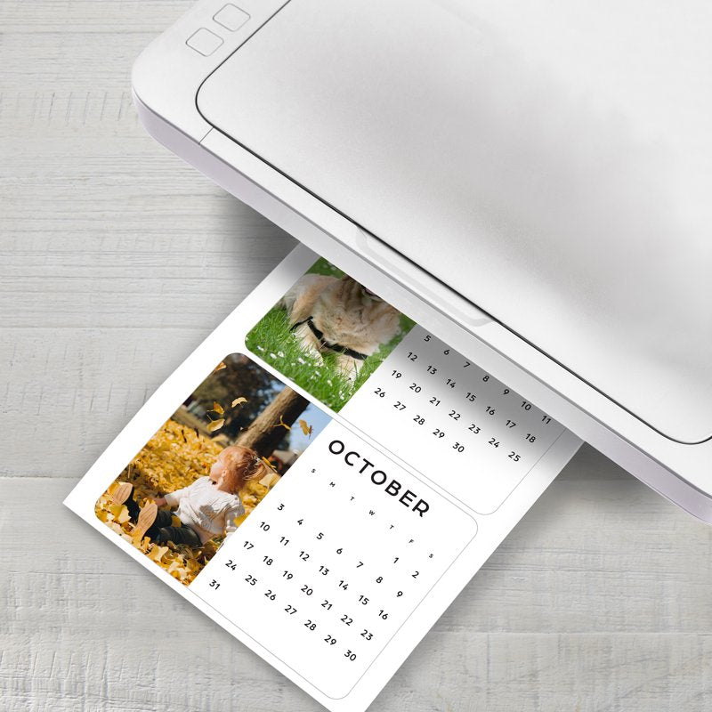 White Matte Photo Card Stock - 8.5 x 11 Inches, 110 lb, 50 Sheets