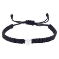 Adjustable Nylon Cord Bracelet for Women Men with Heart Letter T Pendant - Lead-Free Nickel-Free