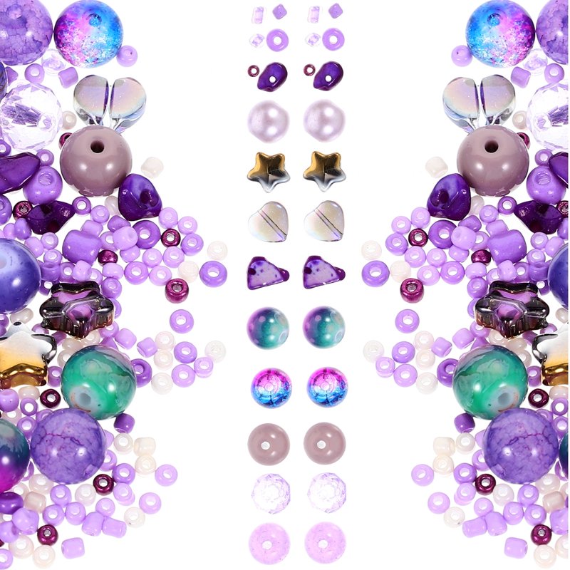 Beads for Jewelry Making 2 Bags of Glass Beads for Necklaces Earrings Bracelets
