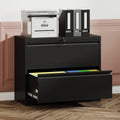 Heavy-Duty Metal File Cabinet with Lock - 2 Drawers, Space-Saving Home Office Storage