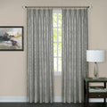 Energy Efficient Blackout Curtain Panels - Pinch Pleat Window Drapes, Gray, 34x84