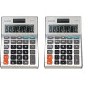 2 Pack Basic Desktop Calculator with 8-Digit Display for Office and School