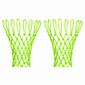 Glow-in-the-Dark Basketball Nets 2-Pack, Heavy-Duty Nylon, 21-Inch, Outdoor Indoor