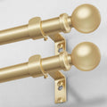 Heavy Duty Adjustable Curtain Rods 36-91 Inch Modern Window Treatment Set