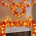 Maple Leaf Fall String Lights Set - Waterproof LED Garland for Indoor Outdoor Decor