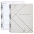 Spiral Notebook for Work - 8.5 x 11 Inches, Pack of 2, White Office Notepads