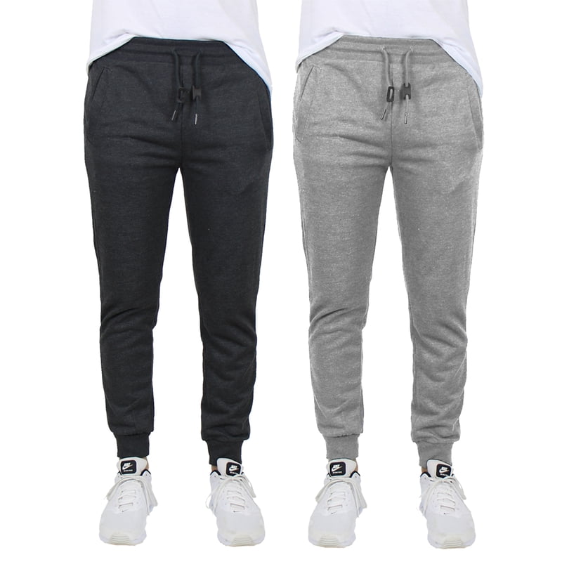 Men's Slim-Fit French Terry Jogger Lounge Pants 2-Pack