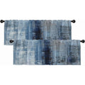 2 Pack Modern Abstract Window Valances - Blackout Drapes for Living Room & Kitchen