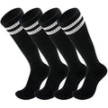 Kids Soccer Socks Pack for Ages 5-12 - Breathable, Cushioned Sports Socks