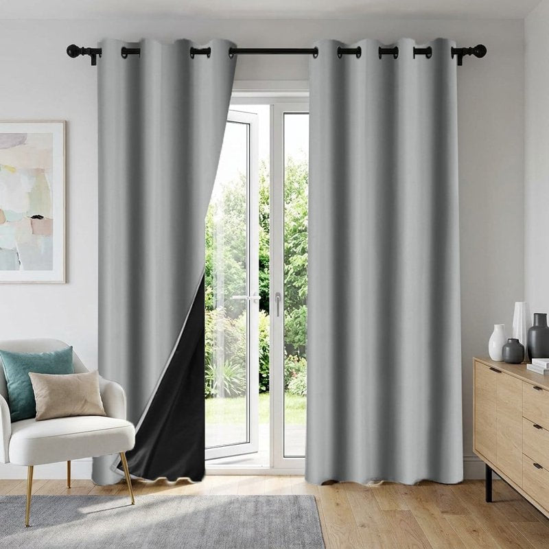 Blackout Window Curtains 95% Light Blocking Thermal Insulated Drapes for Living Room Bedroom